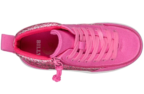 Fuchsia Snake BILLY Classic D|R II High Tops - SwagAbility